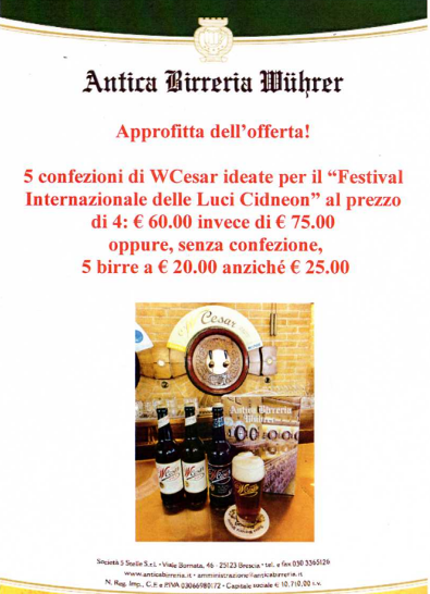 Festival Internazionale delle Luci  Cidneon - Offerta WCesar